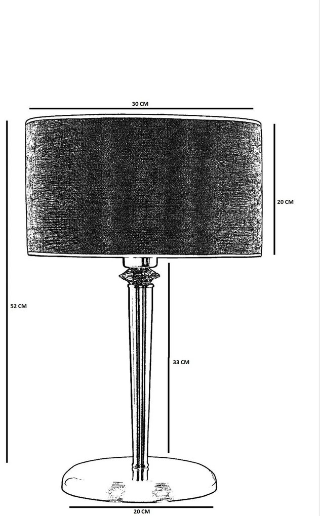 Stolní lampa Maya béžová/zlatá
