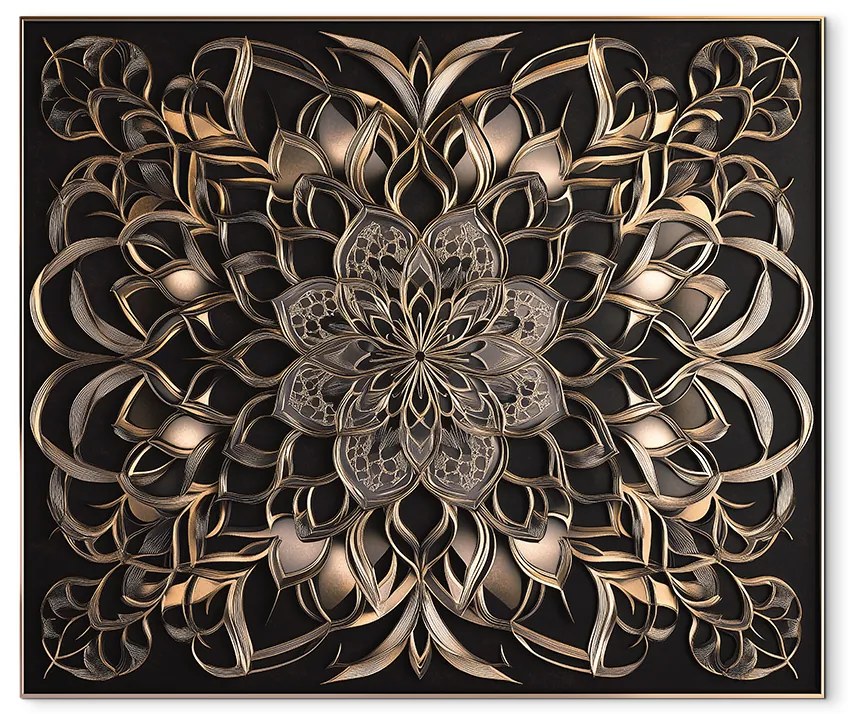 drevko | Nástenná mandala Hrejivý ornament 45 x 53 cm