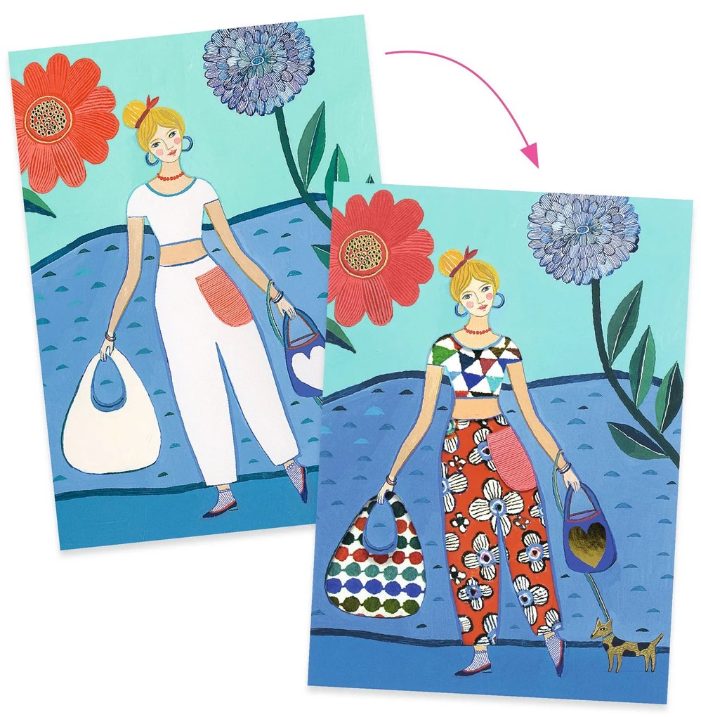 Kreatívna hra - módna zábava so samolepkami