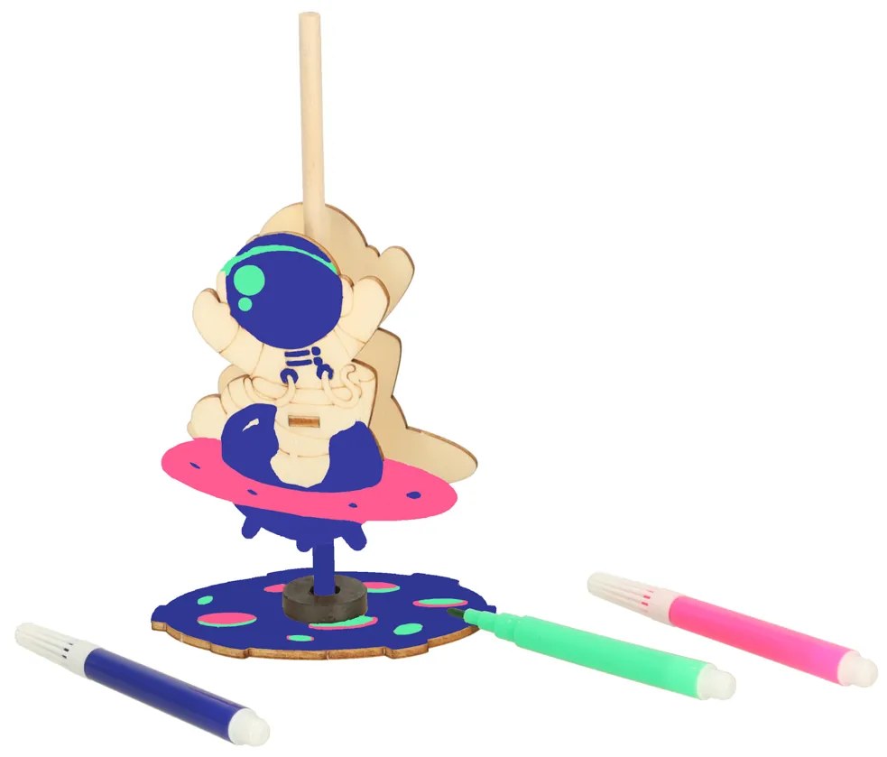 KIK Vzdelávacia drevená sada 4v1 – DIY vedecké experimenty (mechanika, gravitácia, magnety) 8+