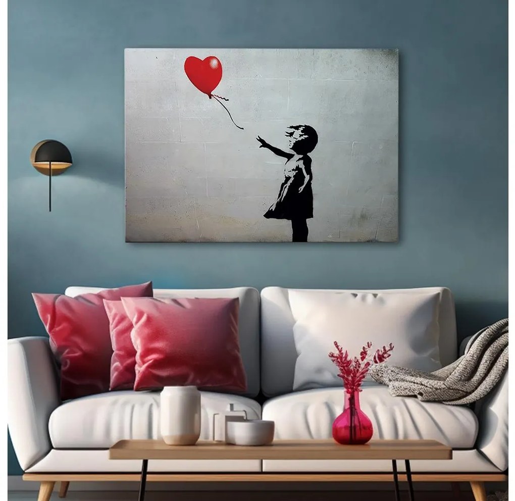 Nástenný obraz na plátne 50x70 cm čierna/šedá