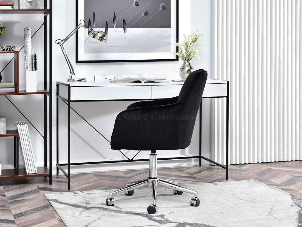 Kreslo Island (čierna + chrómová). Akcia -19%. Vlastná spoľahlivá doprava až k Vám domov. 1110077