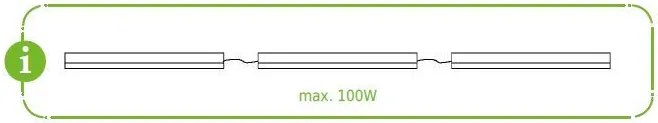 ACA Lighting LED lineárne svietidlo DAPO 12W/230V/6000K/1250Lm/120°/IP20/900mm