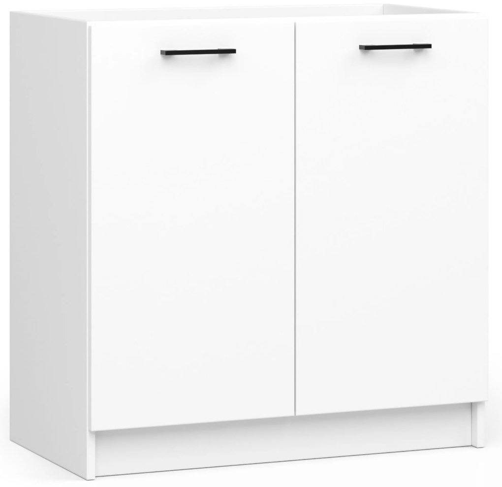 Kuchyňská linka Olivie H720 1,8 m prosklená bílá/dub sonoma