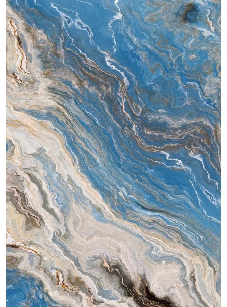 Modré kúpeľňové predložky v súprave 2 ks 60x100 cm – Foutastic