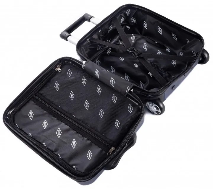 Rogal Zlato-ružový mini luxusný príručný kufor "Luxury" - S (25l)
