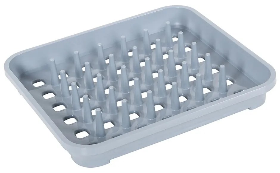 Sivý plastový odkvapkávač 38x33,5 cm Eco Range – Addis