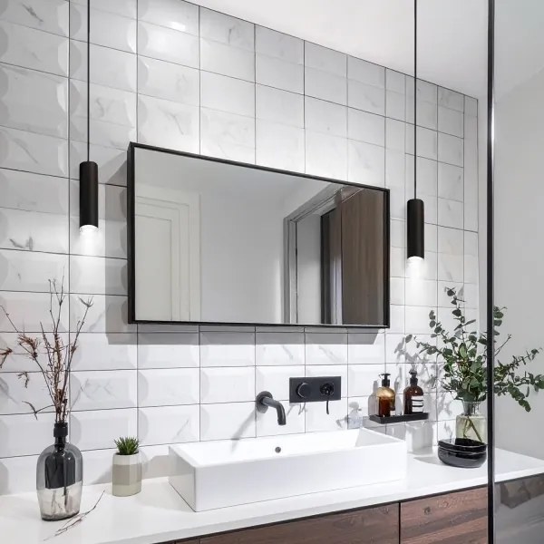 Brilagi - Kúpeľňový luster na lanku SELE AQUA 1xGU10/30W/230V IP44 čierna