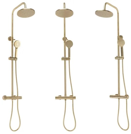 REA-P2323 - Sprchová súprava s termostatickou batériou PAROT brúsené zlato