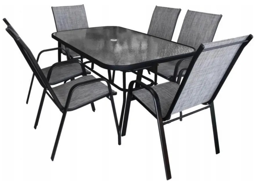 Záhradný stôl NEO 150 cm čierny