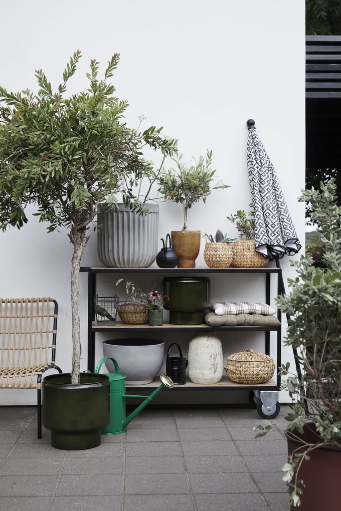 House Doctor Plechový obal na kvetiny Pile Green Väčší
