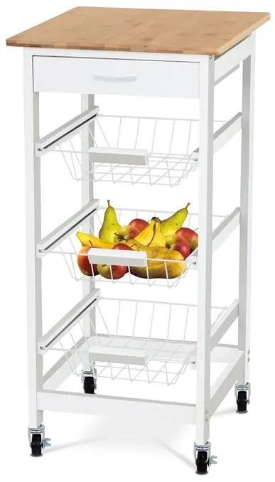 Autronic BONTEC Regál, mdf, biela, DR-043 Farba: Biela