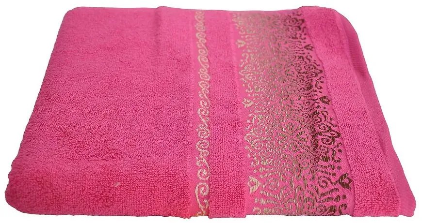 Uterák Arabesca 70x140 amarant (500GSM)