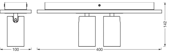 Ledvance - LED Bodové svietidlo DECOR MERCURY 2xGU10/3,4W/230V