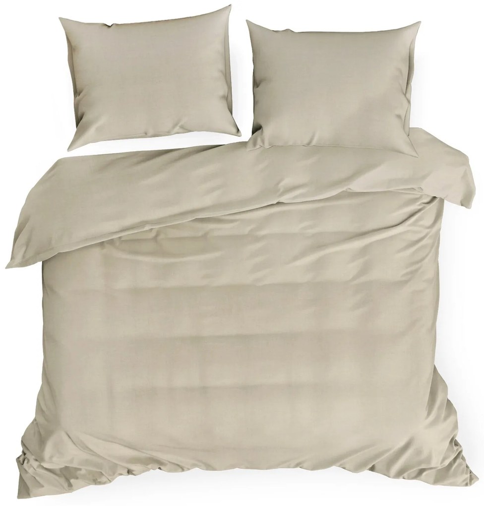 ĽANOVÉ OBLIEČKY LINEN 200X220 CM, 2 KS 70X80 CM KRÉMOVÉ