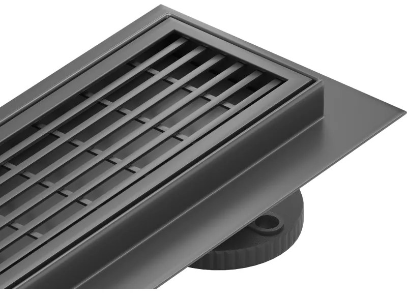 Mexen Flat M33 nerezový sprchový žľab 80 cm, čierna, 1733080-15