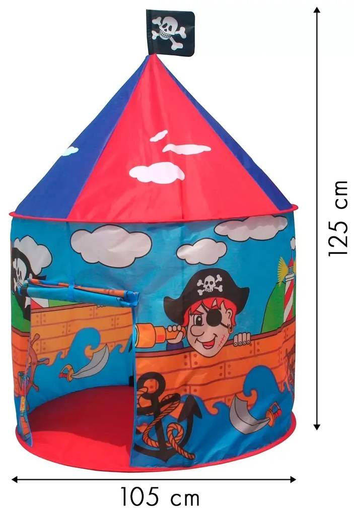WELLHOX Detský stan "pirátska základňa"