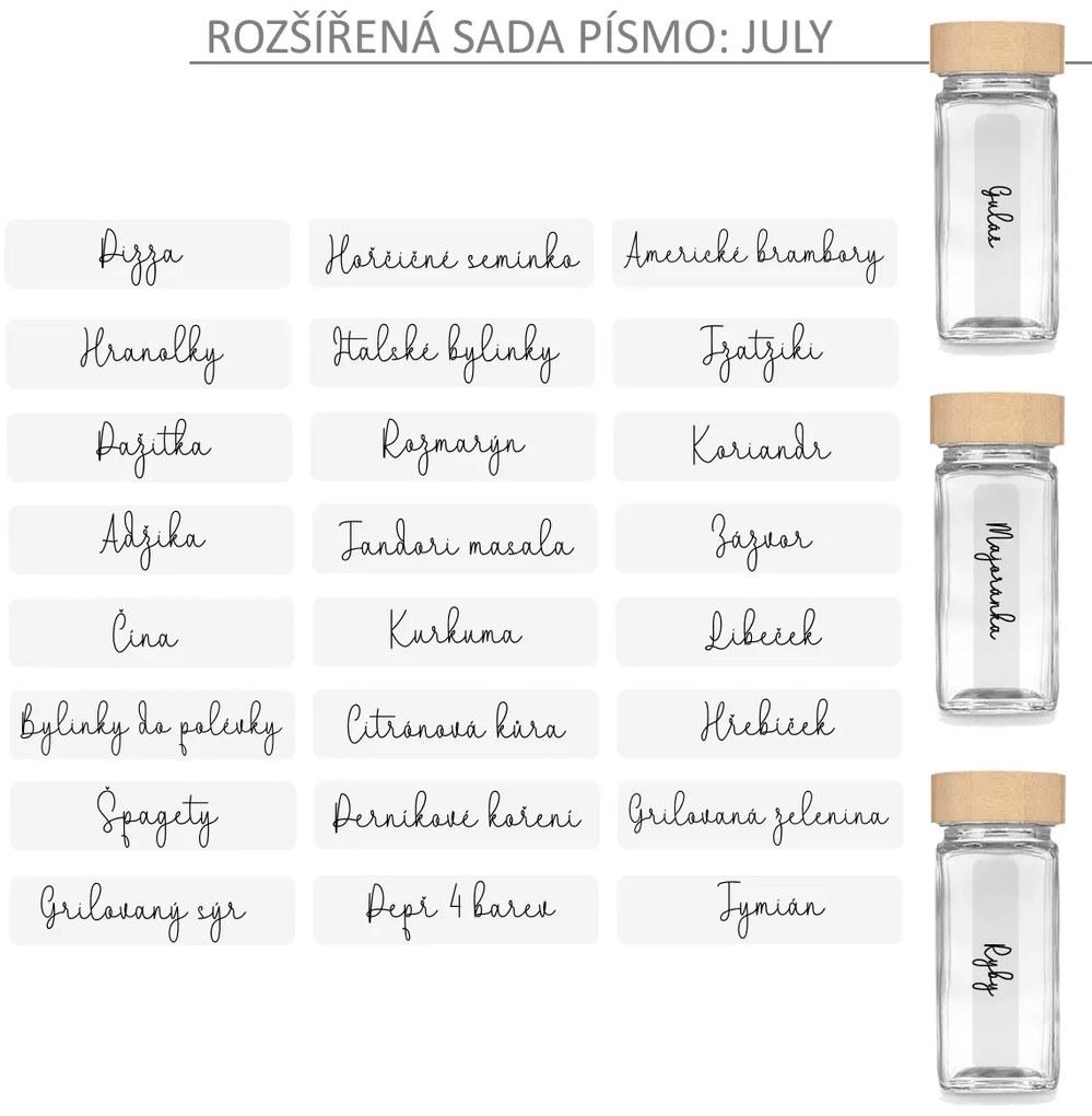 Orion Súprava 16ks koreničiek HERMES 100ml + 4ks organizér na koreničky VASKY - NEREZ + súprava 24ks štítkov