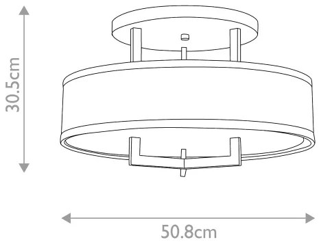 Hinkley HK-HAMPTON-SF-BB-Stropné svietidlo HAMPTON 3xE27/60W/230V, priemer 50,8 cm, zlaté