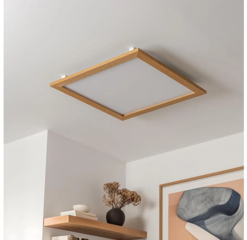 Eglo - LED RGB Stmievateľný panel SALOBRENA-C LED/30,5W/230V hnedá + DO