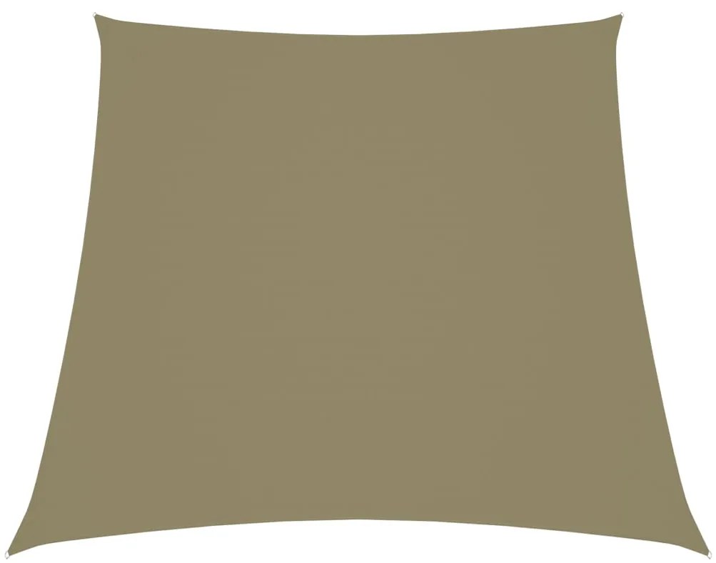 vidaXL Tieniaca plachta, oxford, lichobežníková 4/5x4 m, béžová