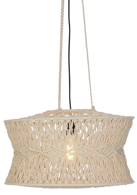 Orientálne závesné svietidlo Makramé 50 cm - Leonard