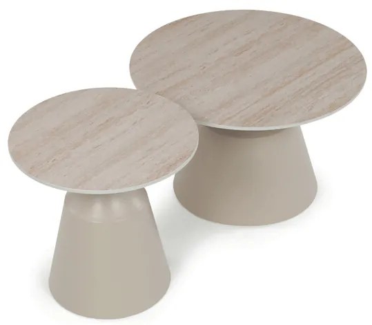 Autronic BONTEC Konferenčný stolík 70x70cm, keramika CT-F4152 TRV Farba: Béžová