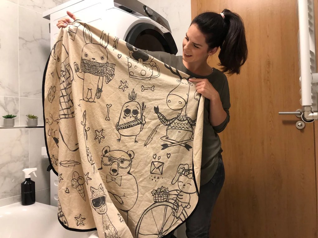 Butter Kings, TRHÁK: KOBEREC - OMAĽOVÁNKY - Dinosaur world, 130x130 (priemer) kruh, biela, detská izba