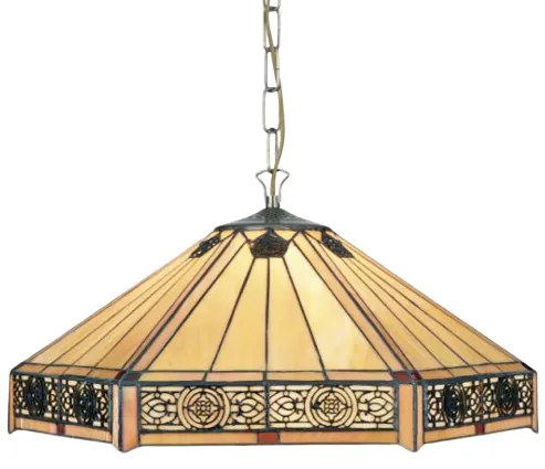 Vitráž luster Ø40 AFRIKA 2*E27