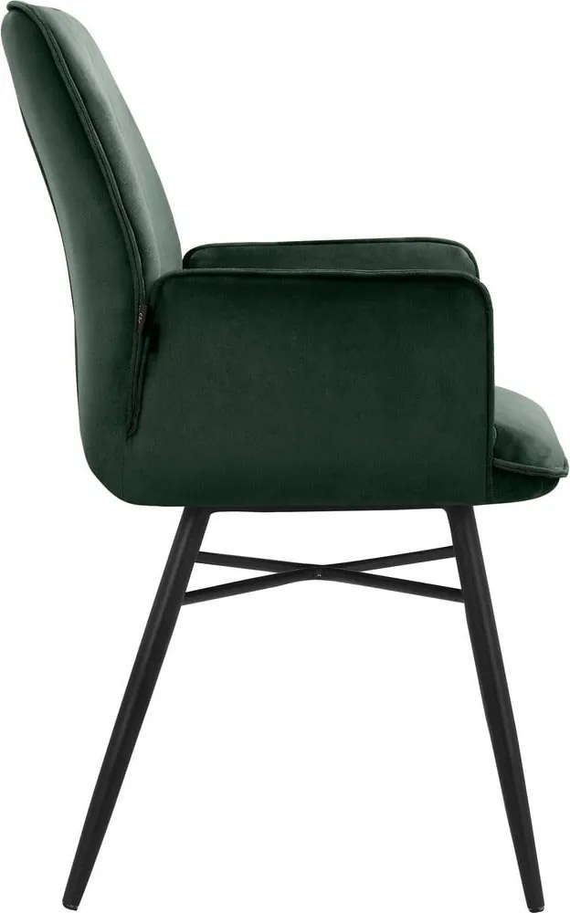 Zelené čalúnené jedálenské kreslá v súprave 2 ks Anzo – Støraa