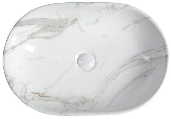 Sapho - Umývadlo na dosku DALMA 59x42 cm keramika/Carrara