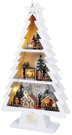 Solight 1V283 - LED vianočná dekorácia 13×LED/2×AA drevený stromček