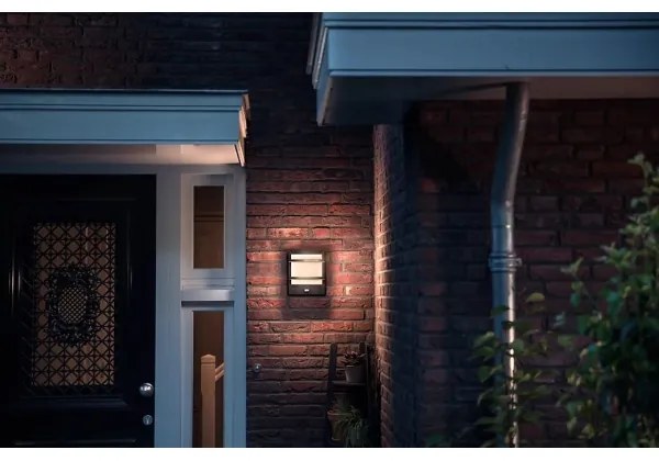 Philips - LED Vonkajšie nástenné svietidlo so senzorom PETRONIA LED/3,8W/230V IP44