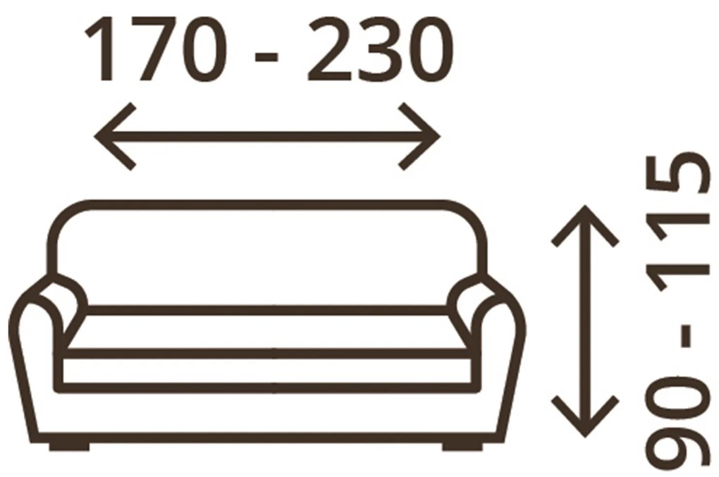 Napínací poťah na trojkreslo – Max