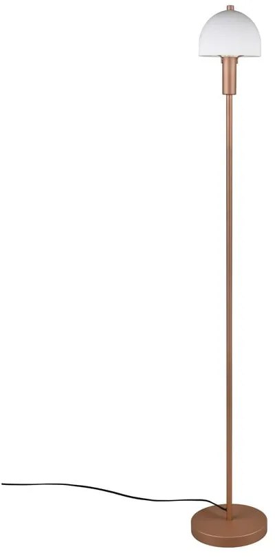 Stojacia lampa v bronzovej farbe so skleneným tienidlom (výška 120 cm) Glenn – Trio