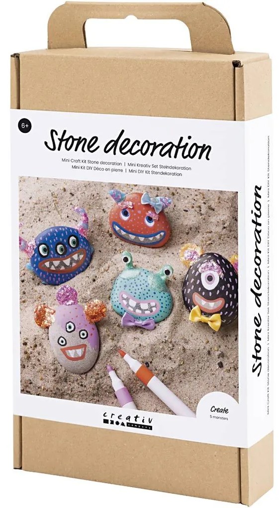 Kreatívna sada Craft Kit Stone Decoration Monster