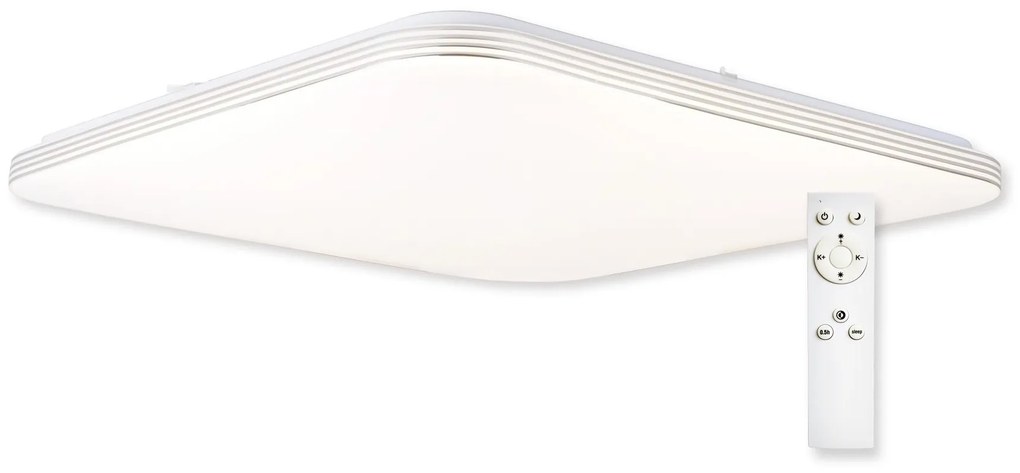 TOP LIGHT Svetlo nástenné-stropné Ocean H RC, Biela-Chróm