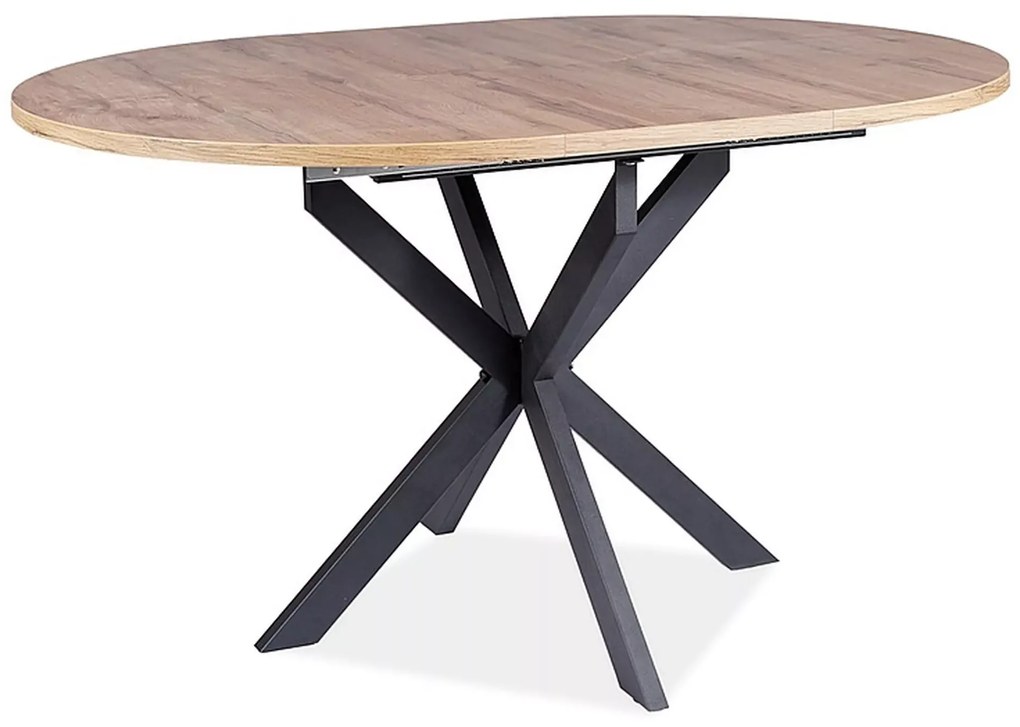 Rozkladací jedálenský stôl GASTON 100(135)X100 cm, dekor dub artisan