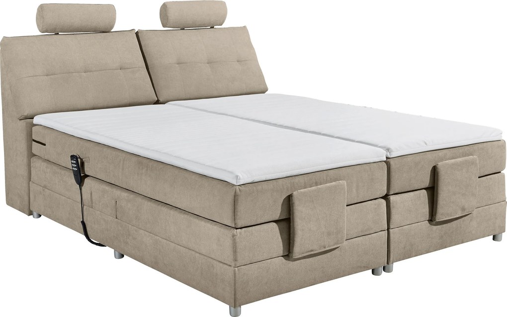 XXXLutz BOXSPRINGOVÁ POSTEĽ, 180/200 cm, piesková MID.YOU - Online Only spálne - 002220021904