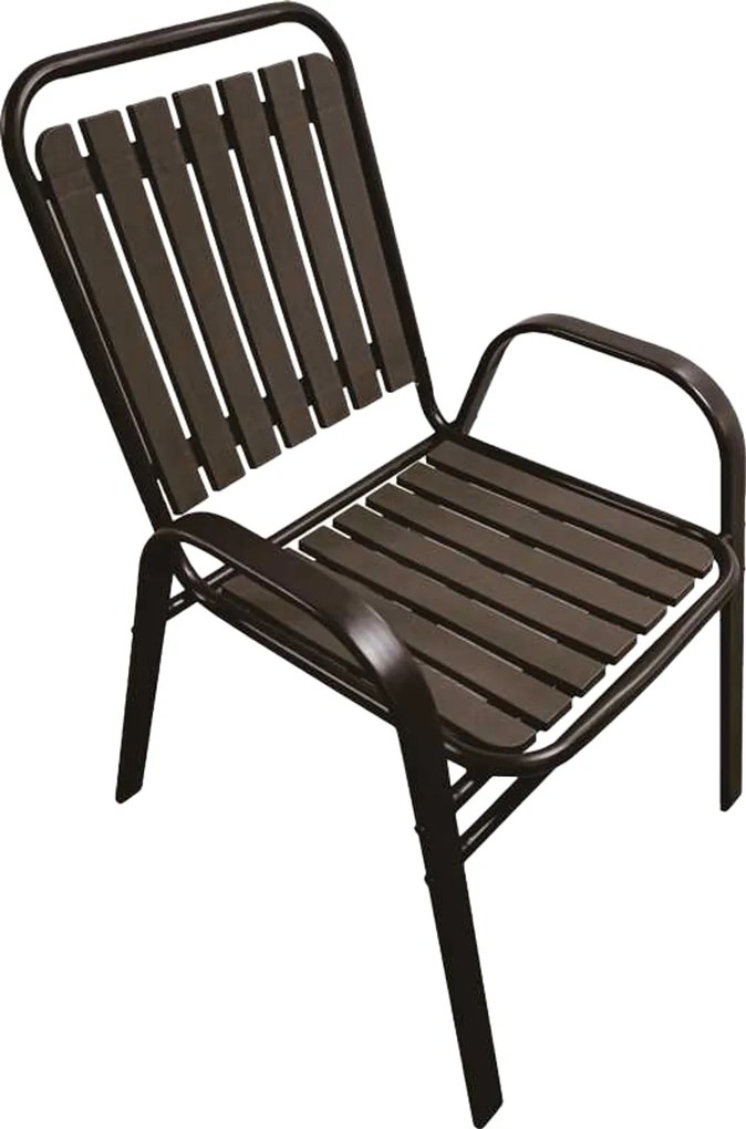 Garden Line HNEDÁ ZÁHRADNÁ STOLIČKA 56 x 63 x 89 CM