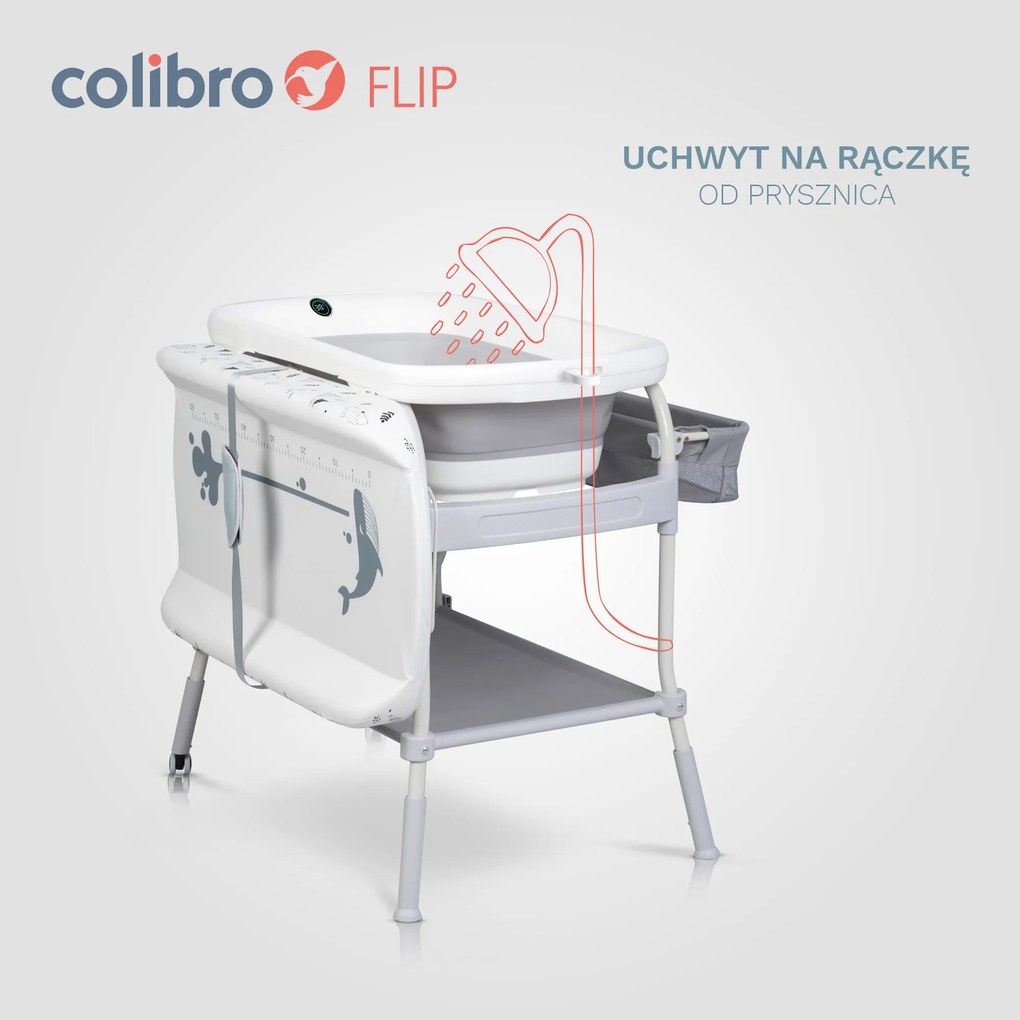 Detský skladací prebaľovací pult s vaničkou Colibro FLIP