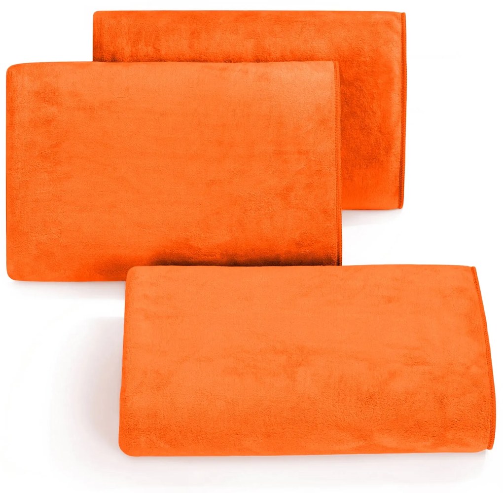 RÝCHLOSCHNÚCI UTERÁK Z MIKROVLÁKNA AMY16 SADA 3KS 70X140 CM ORANŽOVÁ