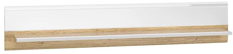 Polička Adagio 09 dub castello/biely lesk