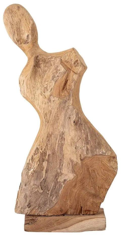Socha z týkového dreva Bloomingville Lenoa, výška 70 cm