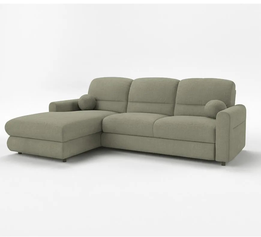 Rohová sedacia súprava Fiord L Rebel 18 zelená