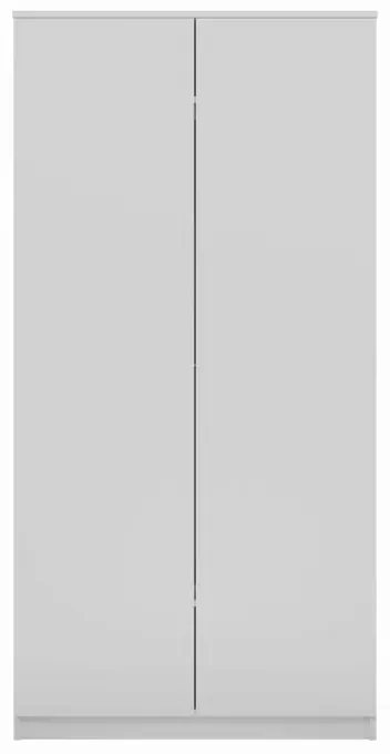 Dvojdverová šatníková skriňa 90 cm TAUNO - biela