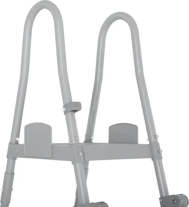 Bazénový rebrík Bestway 132 cm - bezpečný, protišmykový, kovový 58332