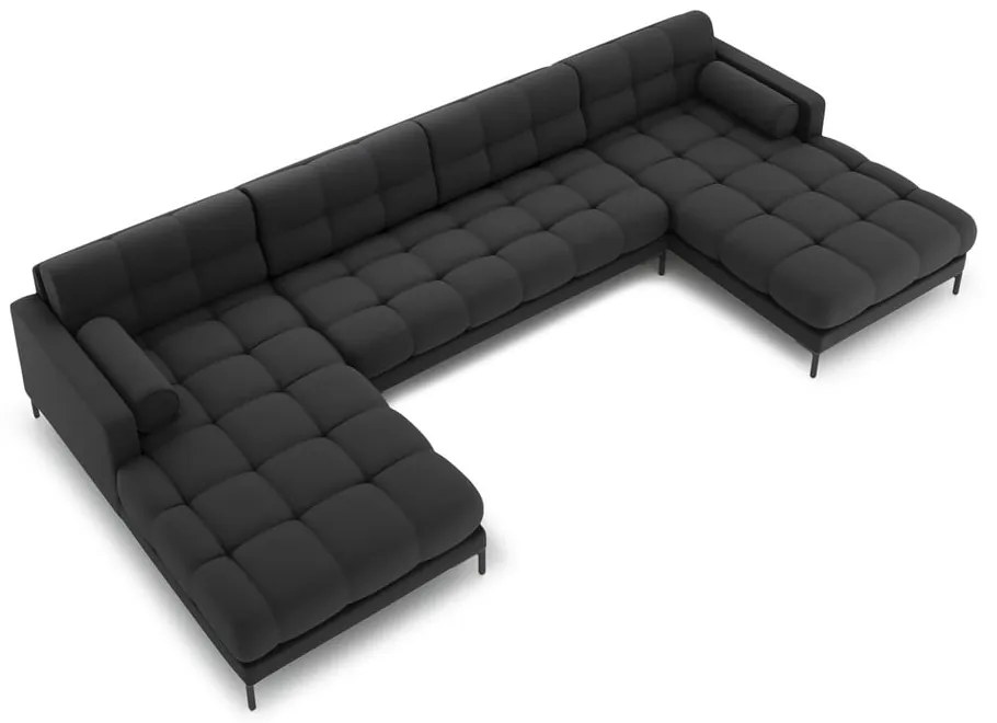 Tmavosivá rohová pohovka do "U" Bali – Cosmopolitan Design