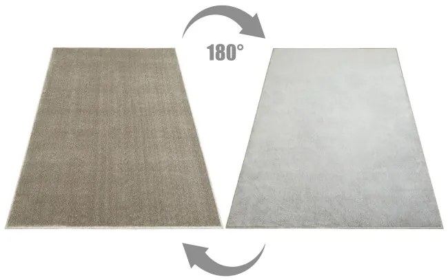 Metrážny koberec GLAMOUR-SUB 112 strieborný / béžový