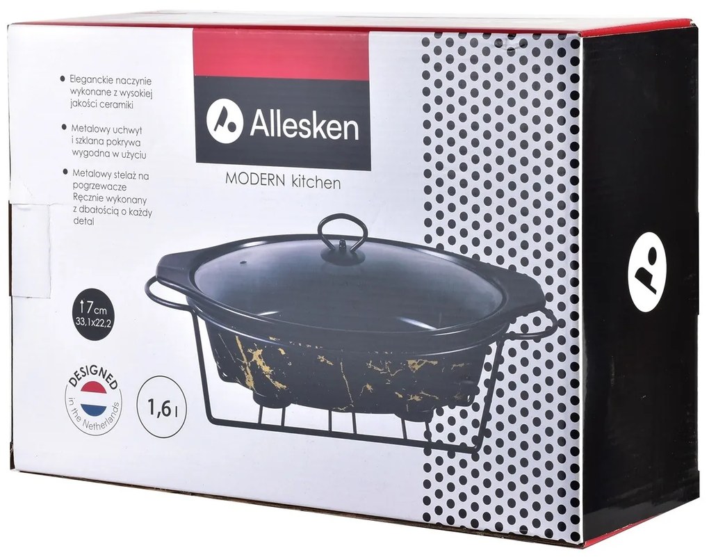 Keramická misa s ohrievačom Midnight 1,6L